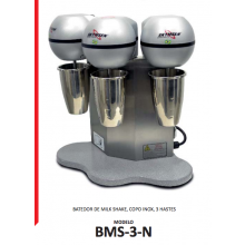Batedor Milk Shake 3Hastes 220V Mono-Bms-3-Siemsen