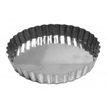 Forma de torta crespa com fundo fixo 13X3 cm alumínio - Doupan