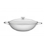 Panela wok com tampa 34 cm inox Ventura - Tramontina