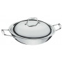 Panela wok com tampa 32 cm inox Trix Ceramic - Tramontina