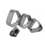 Conjunto de cortadores 4 peças inox Esfiha - Doupan