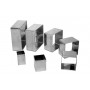 Conjunto de cortadores 7 peças inox Quadrados - Doupan